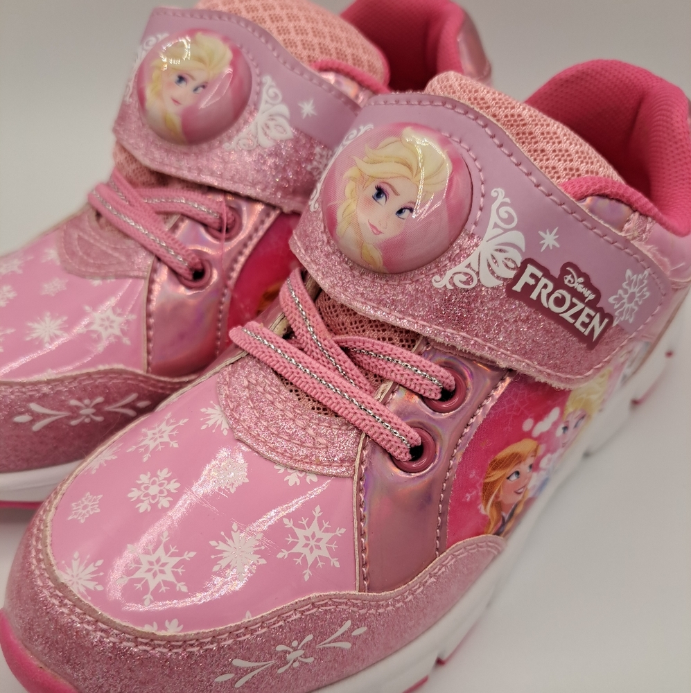 Frozen Elsa & Ana pink Sneakers Size 2